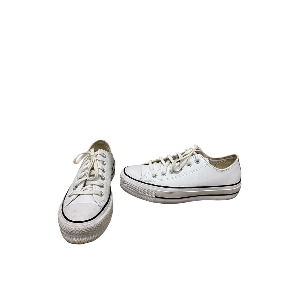 Converse Chuck Taylor All Star Leather Platform Sneaker White Size 7.5